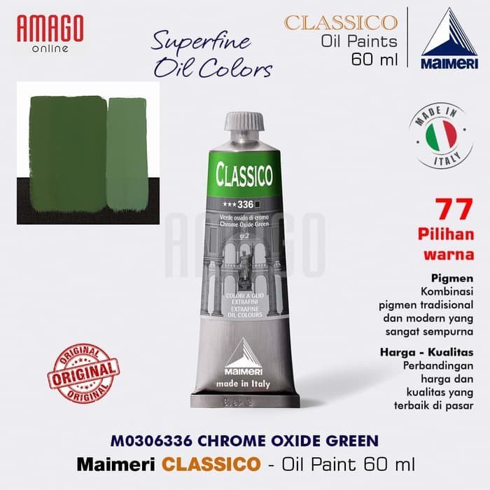 

MAIMERI Classico - Oil Paint - Chrome Oxide Green - 60ml - M0306336