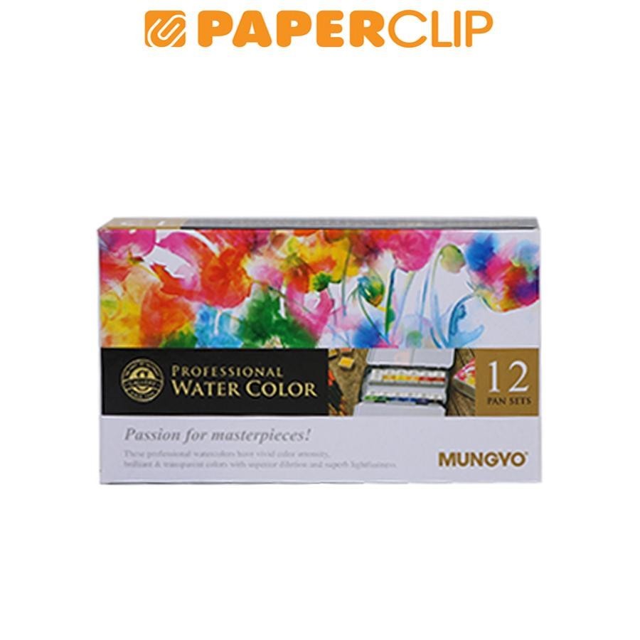 

WATERCOLOR HALF PAN MUNGYO PROFESSIONAL MWPH12 12C PRIMARY