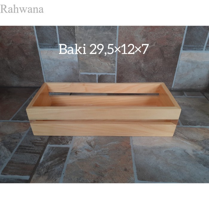 

Baki Serbaguna /Baki Kayu Pinus/Baki Toples/ Nampan Toples 9cm antik
