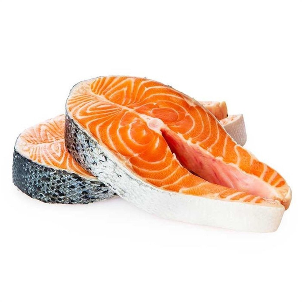

SALMON / IKAN SALMON IMPOR SALMON CUT STEAK FRESH 200 - 250 GR