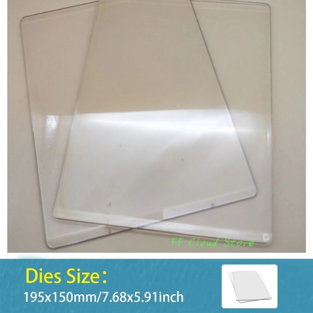 

1 piece embossing and cutting template DIY hand roll knurling machine acrylic transparent die cutting plate