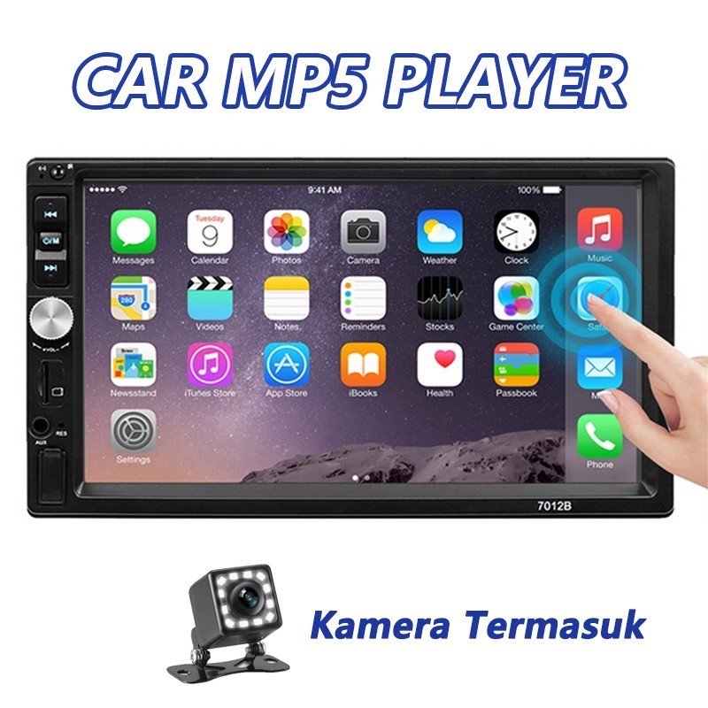 【Kamera Termasuk】2 Din Radio Mobil 7 Inch Head Unit Bluetooth Audio TV Mobil Touch Screen Android Ca