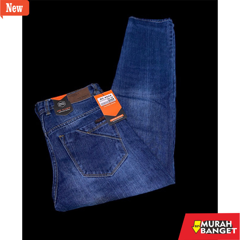 Celana denim pria- CELANA MC HUGO PANJANG JEANS PRIA / STANDARD REGULER / TIDAK PENSIL / CELANA PANJ