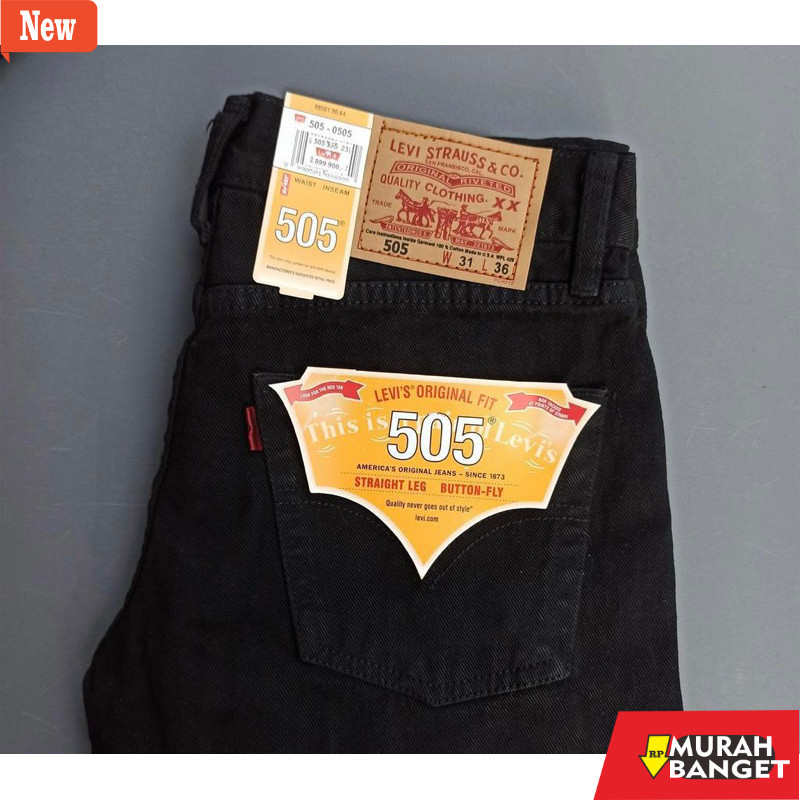 Celana denim pria- Celana Jeans Standart Pria jins Jean Panjang Laki Cowok Dewasa Standart Polos Dis