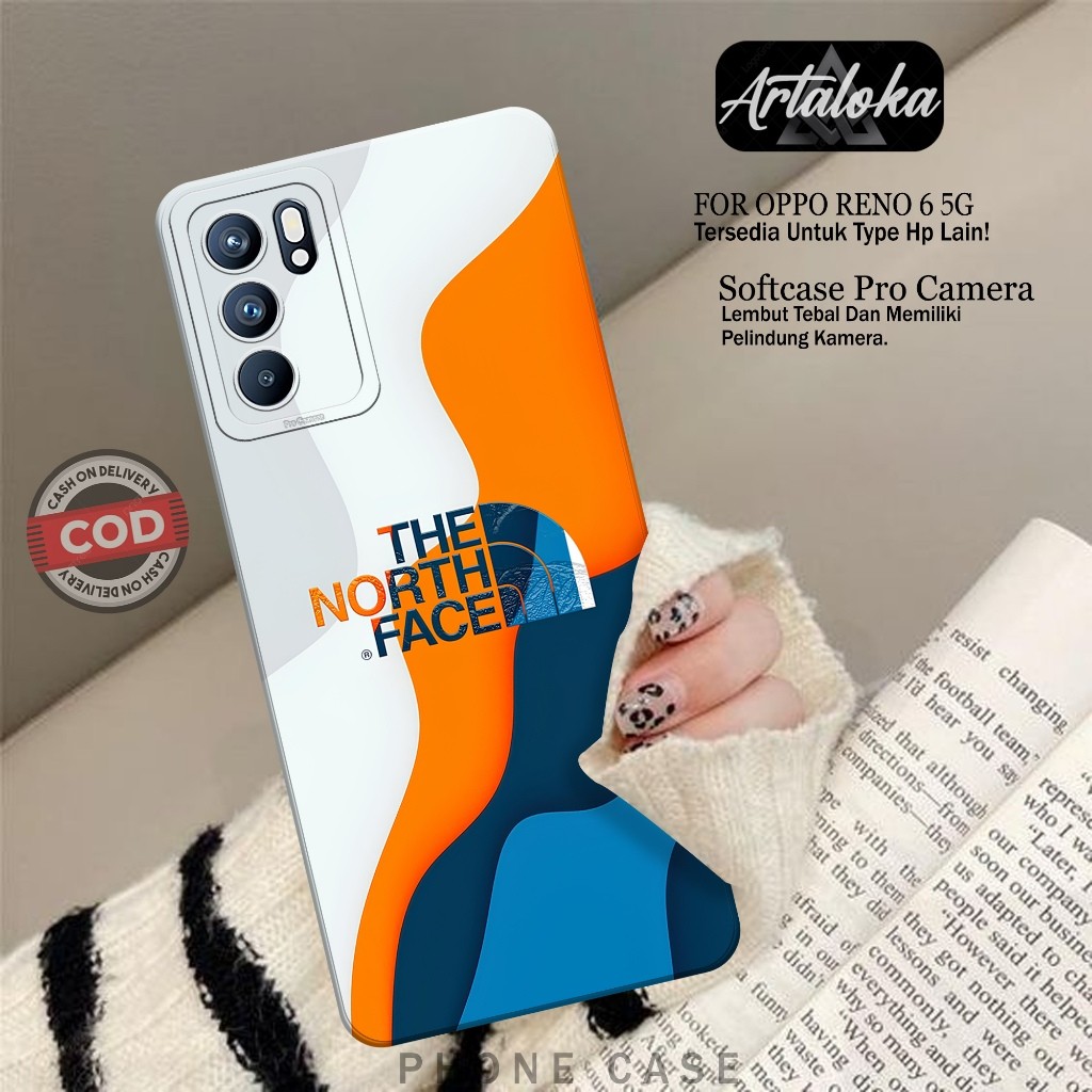 Softcase Hp Oppo Reno 6 5G Fashion Case Branded Case Oppo Reno 6 5G Silikon TPU Pro Camera Casing Op