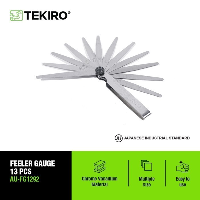 Tekiro Feeler Gauge Fuller 13pcs Pengukur Celah Klep Bengkel Motor Mobil