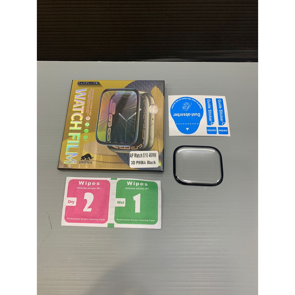 Anti Gores Pet Iwatch Series 10 46mm Bahan Pmma Pelindung Layar 3D Smartwatch