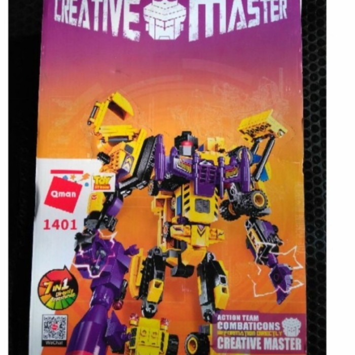 Lego qman robot 7in1 Mobil konstruksi per box