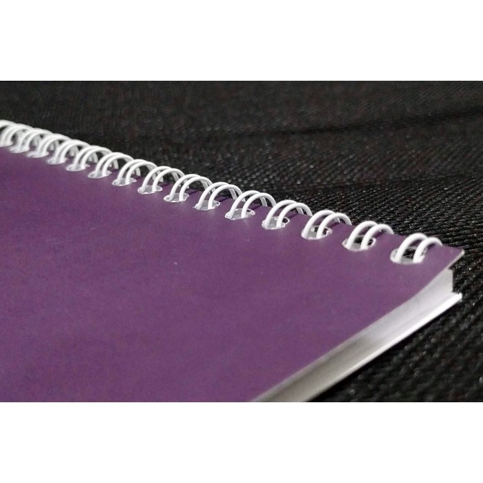 

Buku Catatan Spiral A5 Composition Book - 100 Hal Notebook Notes - Abstract Black, Spiral - Polos