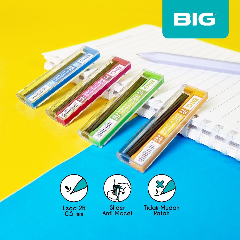 

1 Pcs BIG Isi Pensil Mekanik Refill Pencil Lead/ Mechanical Pencil Lead/ 2B 0,5 MM LP-1012