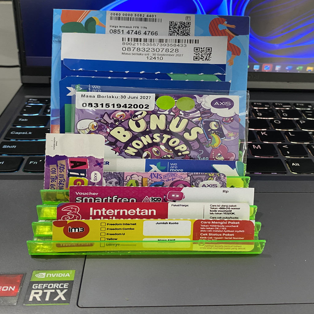 Kebutuhan Konter Pulsa COD VCR POCER KOSONG AXIS XL INDOSAT TRI 3 THREE SMARTFREN BYU TELKOMSEL