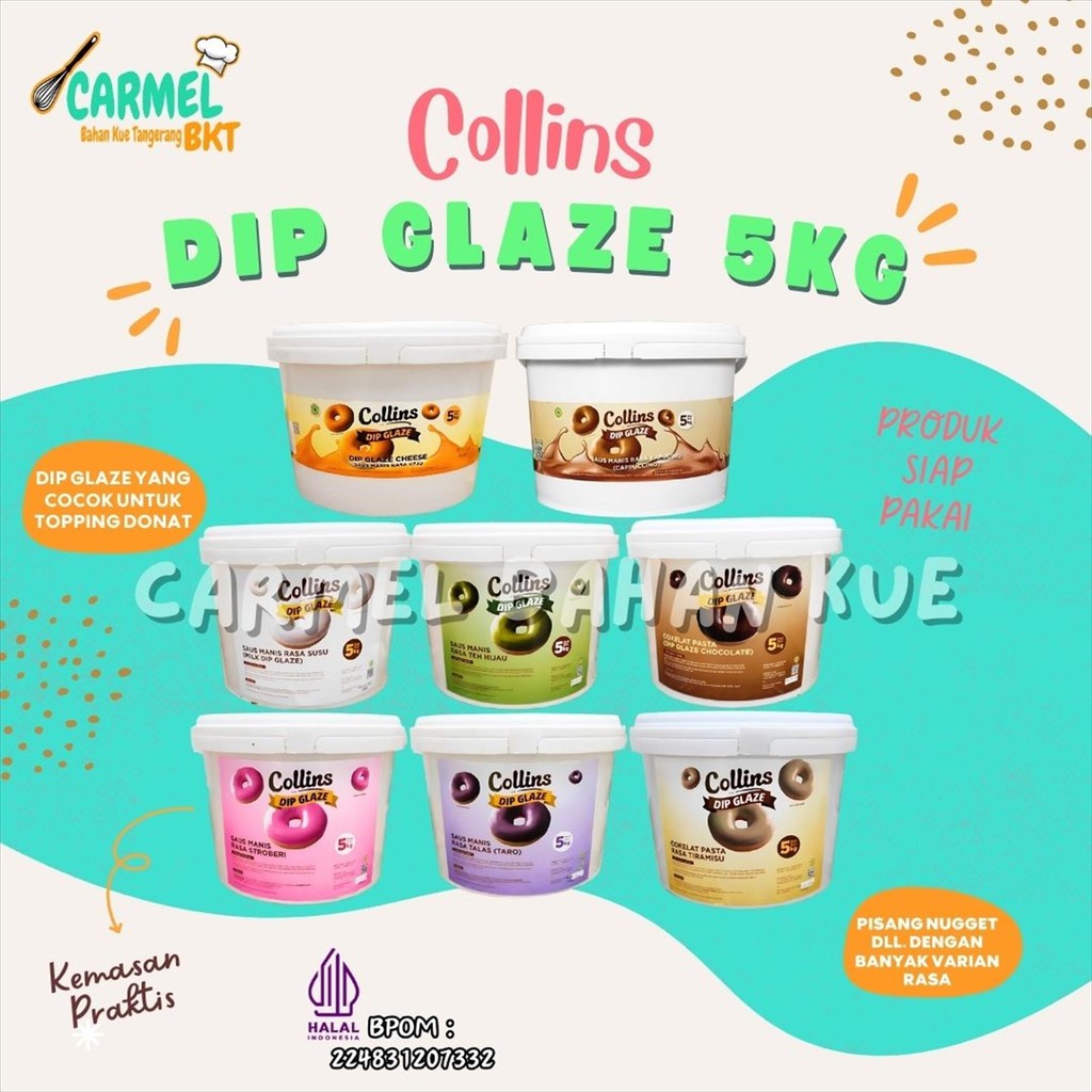 

Collins Dip Glaze 5kg-Topping