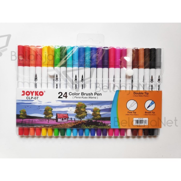 

[TERLARIS] Color Brush Pen Joyko 24 Warna ( Kuas & Pen 24 color) CLP-07