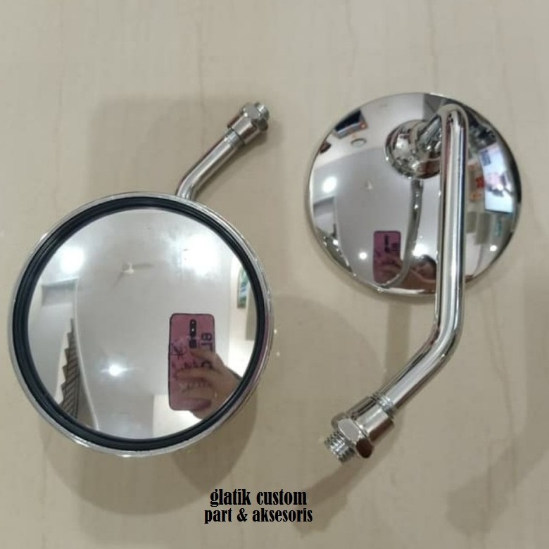 Spion Bulat Retro Classic Variasi CB GL MEGAPRO TIGER SUPRA METIC HONDA