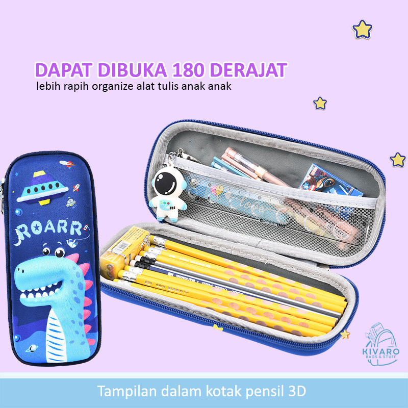 

HenJO Kotak Pensil Anak Perempuan Laki Laki Tempat Pensil Kartun 3D Timbul Motif Lucu PC1 Kivaro