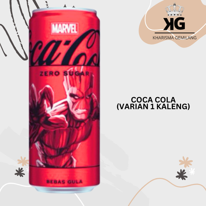 

KG - COCA COLA 250 ML (1 KALENG) Minuman Karbonasi Limited Edition Zero Sugar Tanpa Gula Murah Manis Anak Dewasa