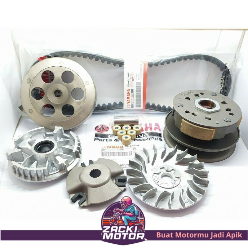 PAKET PULLY KIRI CVT MIO SPORTY / SMILE / SOUL KARBU / FINO KARBU / NOUVO KARBU PAKET CVT MIO SPORTY