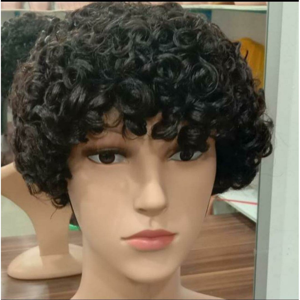 2025 Wig Pria Wanita Keriting Wig Keriting