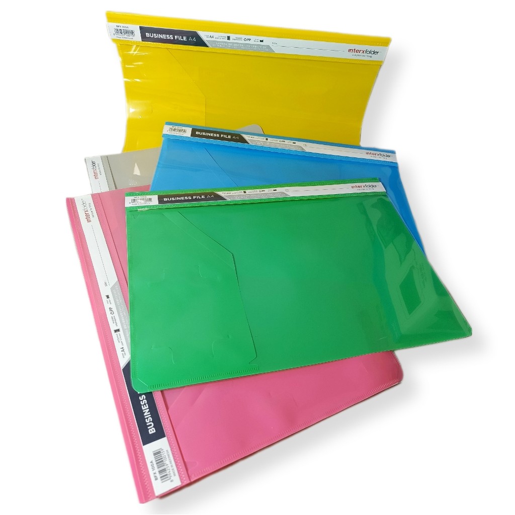 

INTERXFOLDER - Business File Map Plastik Ukuran A4 Warna - PCS