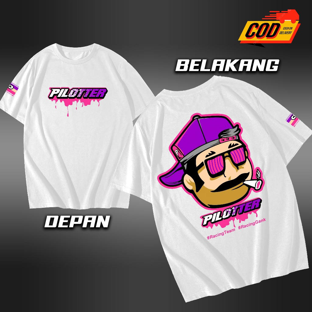 KAOS PLTR SEASON ORIGINAL FREE STIKER KAOS PILOTER UNISEX | Kaos casual,Kaos streetwear,kaos racing,