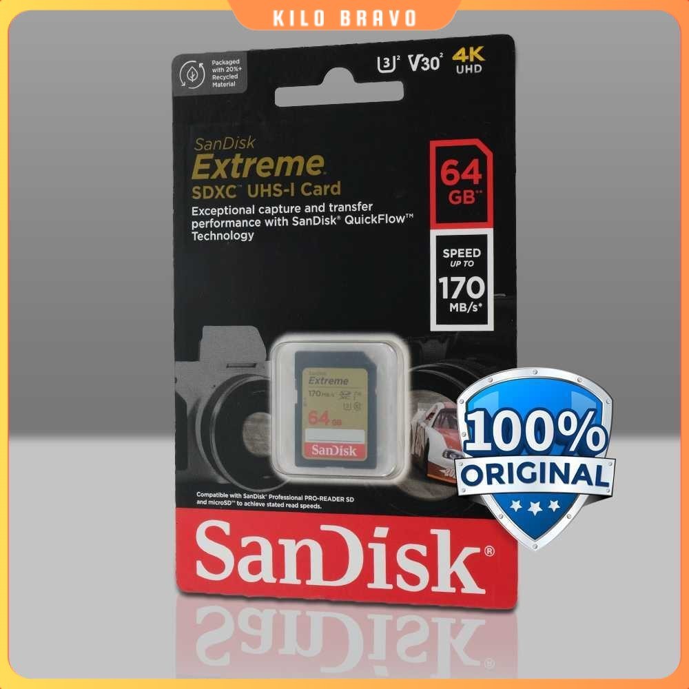SanDisk Extreme SDXC UHS-I Card V30 U3 Class - SDSDXV