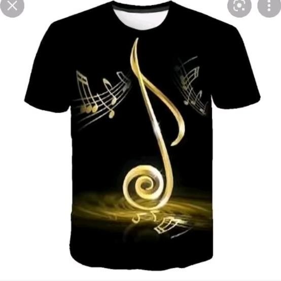 kaos musik 3D/ kaos musik 3D full printing/ kaos musik viral keren Nyaman Unik Band Baju Sablon Comb