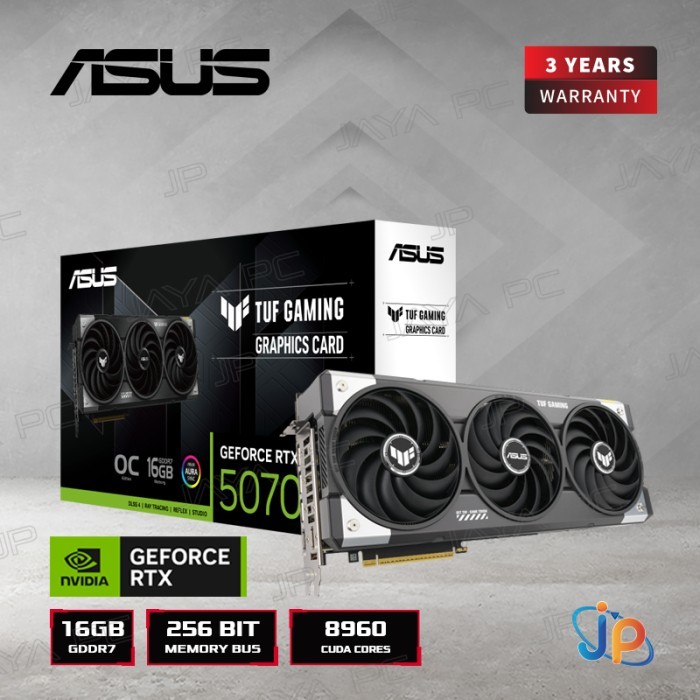 VGA Asus TUF Gaming GeForce RTX 5070 Ti OC 16GB - 16 GB GDDR7