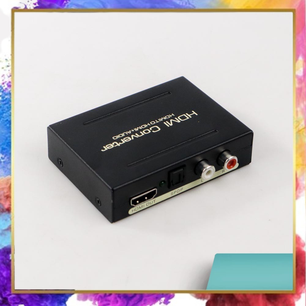 

Audio Splitter 3 in 1 HDMI to HDMI Optical SPDIF RCA Converter - AY60