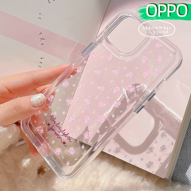 Coquette Flower Case Bening OPPO Find-X8 A60 Reno 12 Realme-C53 Note-50 C51/C51s OPPO A3-Pro 12F A79