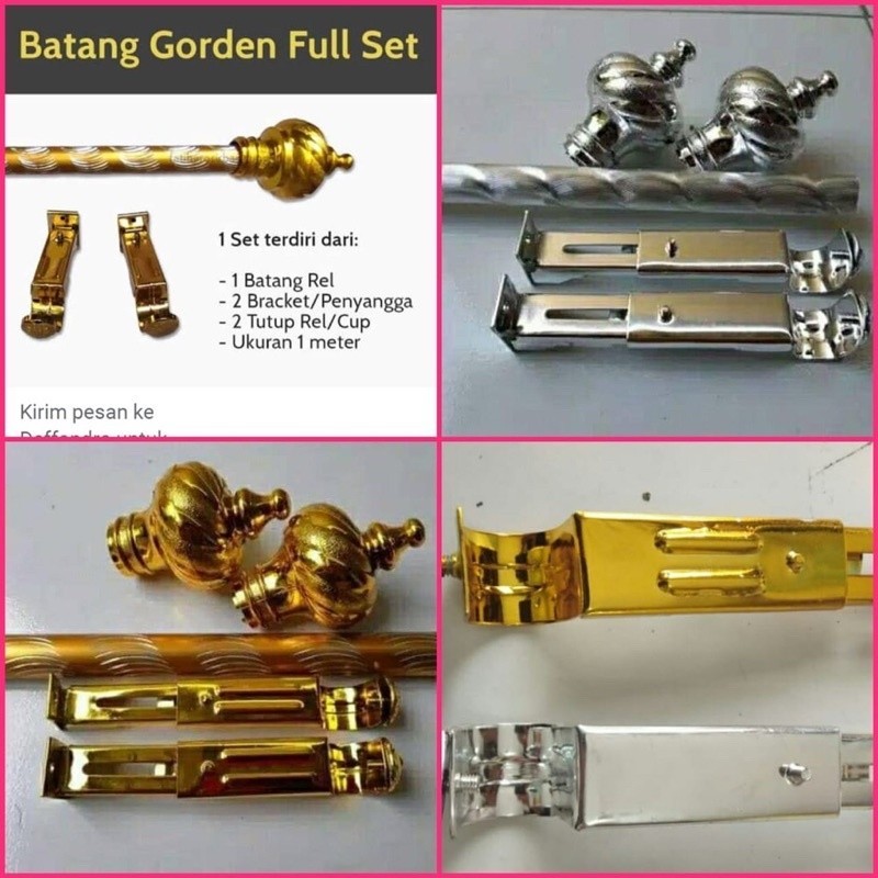 TERMURAH / RELL GORDEN / BATANG GORDEN / TIANG GORDEN / FULL SET BATANG 1.5 M