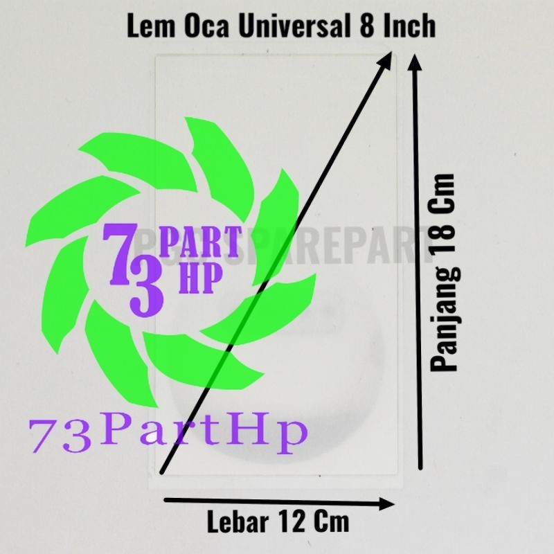 

Universal Lem OCA 8 inch - Adhesive Perekat Occa Kering Dry Glue 8inch - 73partHP