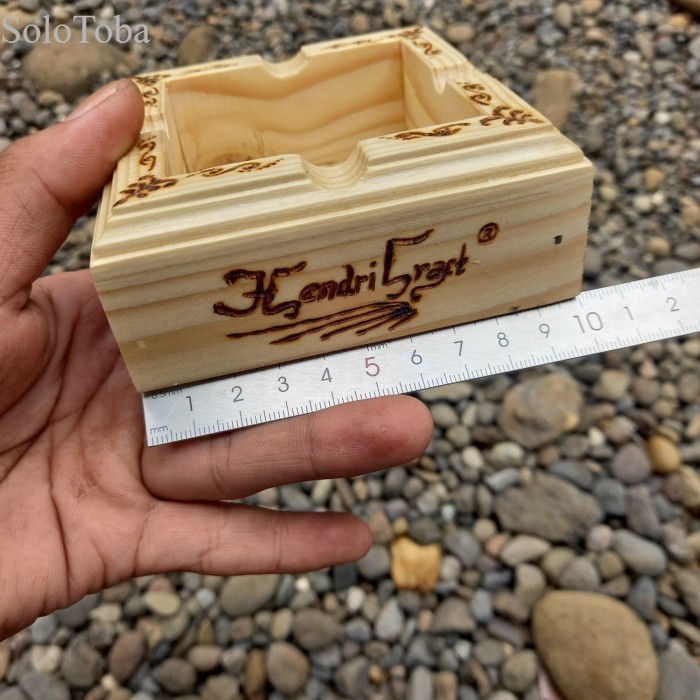 

asbak ukir pyrograph kayu jati belanda murah