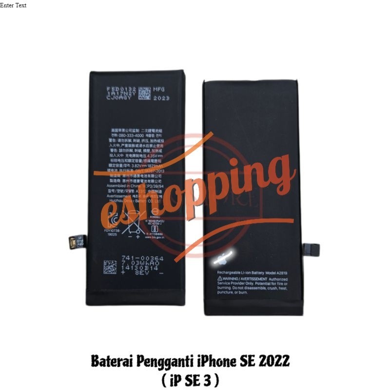 Baterai Battery iPhone SE 2022 ( iPhone SE 3 )