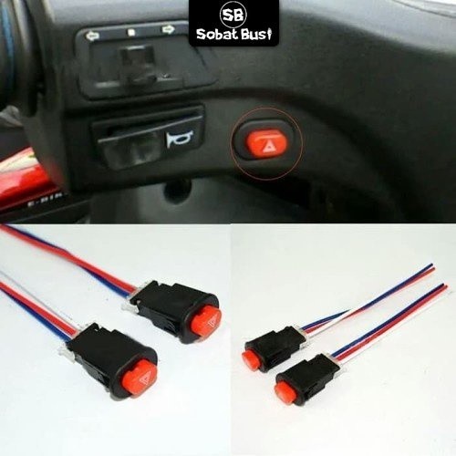 Saklar Tombol Switch Lampu Hazard On Off Lampu Sein Sepeda Aksesoris Variasi sein sen Motor Matic Va