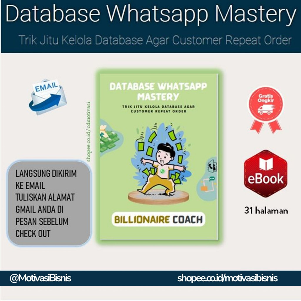 [ Premium Update ] Dabase Whatsapp Mastery - Trik Jitu Kelola Database Agar Customer Repeat Order DI