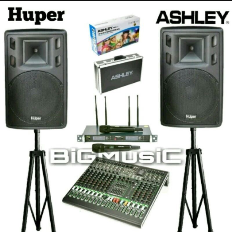 Paket SoundSystem Ashley - #Huper 15 HA400 Original 15 inch
