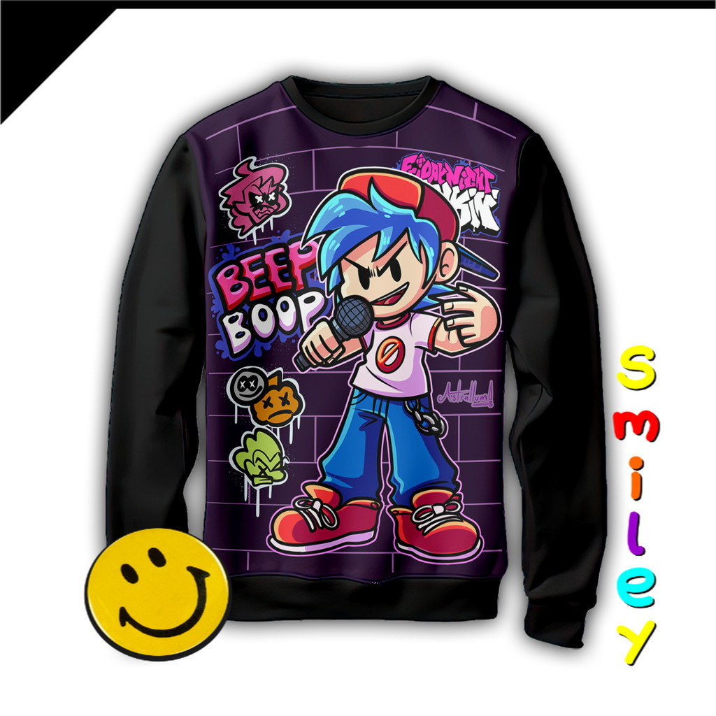 Sweater Anak Jaket Anak Game Anime Friday Night Funkin FNF Pakaian Anak Umur 1-12 Tahun 10072_SW