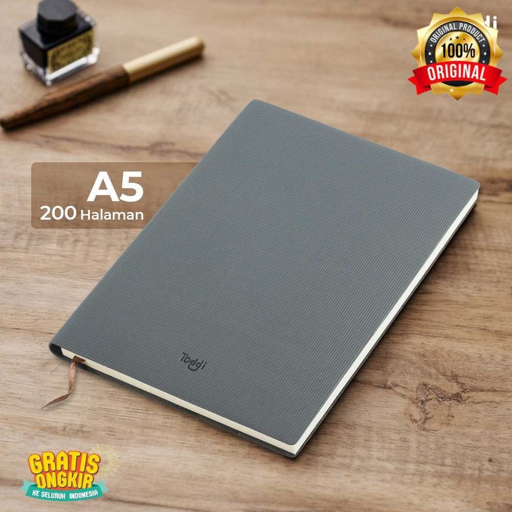

Toddi Buku Tulis Memo Paper Business Notebook Leather Cover A5 - TD101