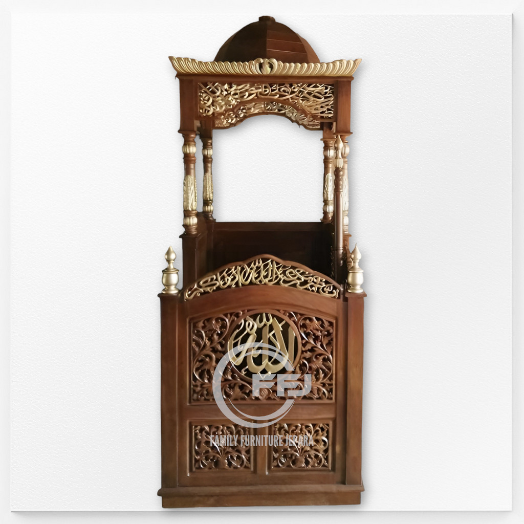 Mimbar Masjid Mimbar Khotbah Mimbar Podium Mimbar Jati Mimbar Ukir