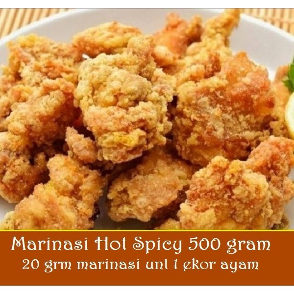 

Bumbu marinasi Ayam Hot Spicy 500gram Marinasi Fried Chicken, Bumbu ma