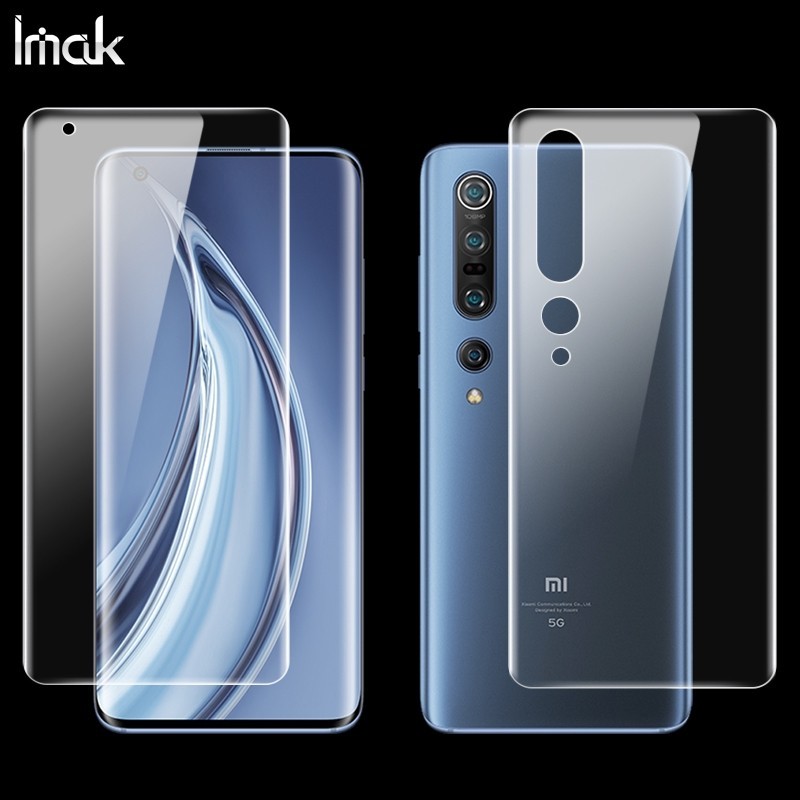 Imak Xiaomi Mi 10 Pro / Mi10 Full Cover Screen Protector Xiomi Mi10 Clear Front / Back Rear Hydrogel