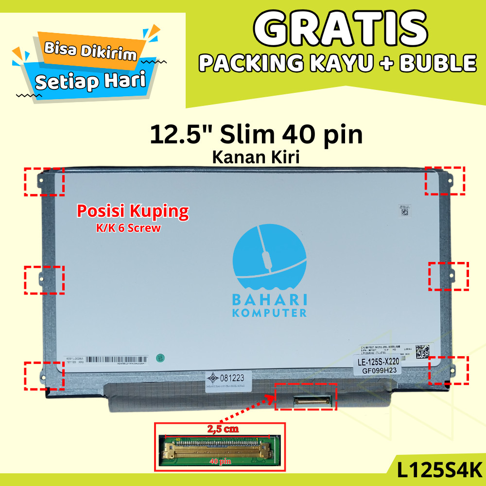 LCD Dell Latitude E6230 E6220 6230 6220 Resolusi HD