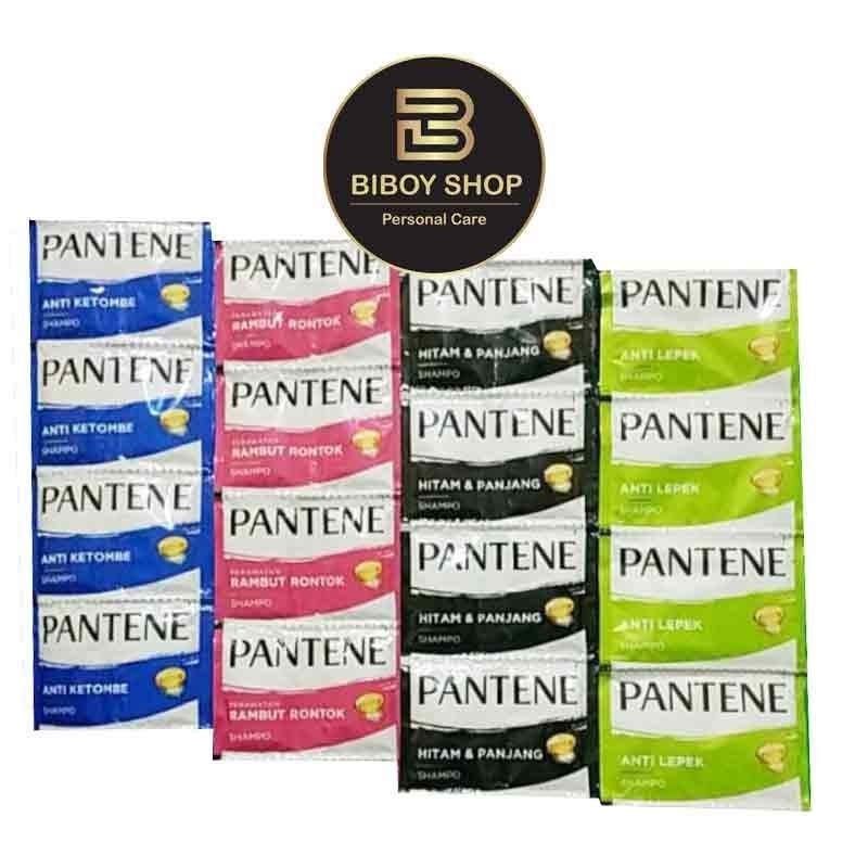 SHAMPO PANTENE ORIGINAL SACHET RENCENG 12 SACHET X 9 ML - PANTENE ORIGINAL - PANTENE ANTI KETOMBE, A