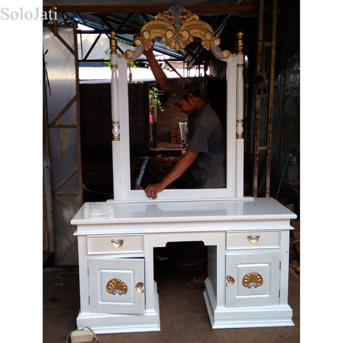 

meja rias duco ukir kayu jati mewah Cantik Dressing murah