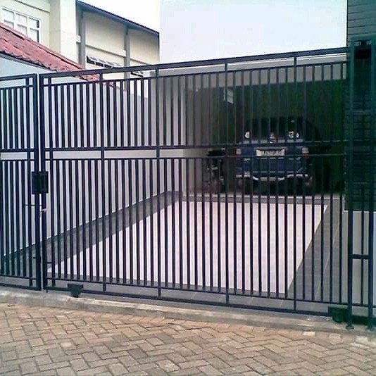 pagar grc motif kayu