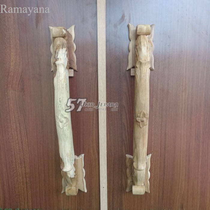 

Handel pintu kayu jati Tarikan ukir asli jepara Gagang rumah Murah