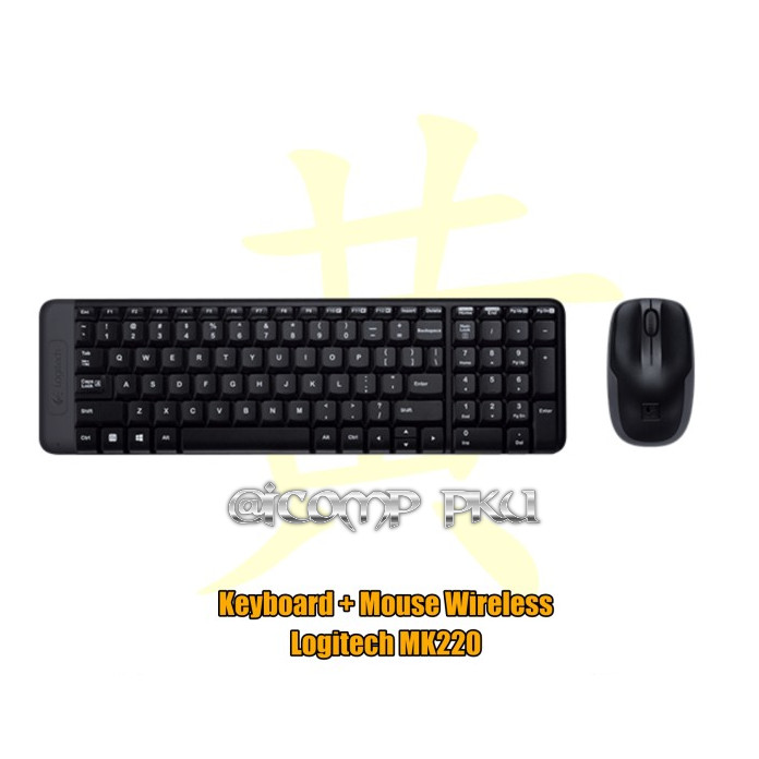 Keyboard Mouse Wireless Logitech MK220 - K+M Wireless Logitech MK 220