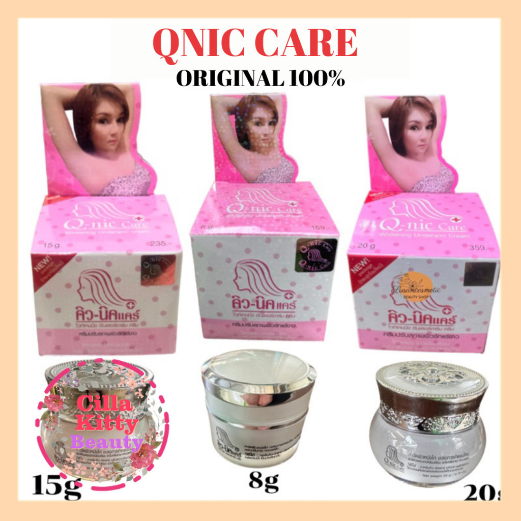 CKB Qnic Care Underarm Cream Pemutih Ketiak | Deodoran | Selangkangan | Siku | Bokong | Lutut Origin