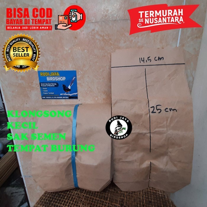 JUAL SELONGSONG 1 PCS ECERAN 1 BIJI KLONGSONG LONGSONG KANTONG KERTAS BEKAS SUSU / SAK SEMEN TEMPAT 