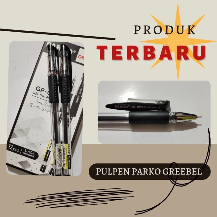 

PULPEN GEL MURAH ISI 12 | PULPEN GEL PARKO GREEBEL ISI 12